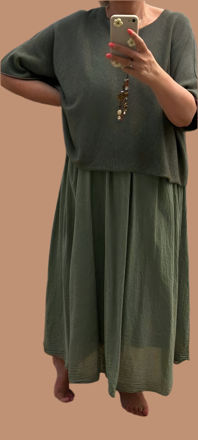Pull oversized manches courtes