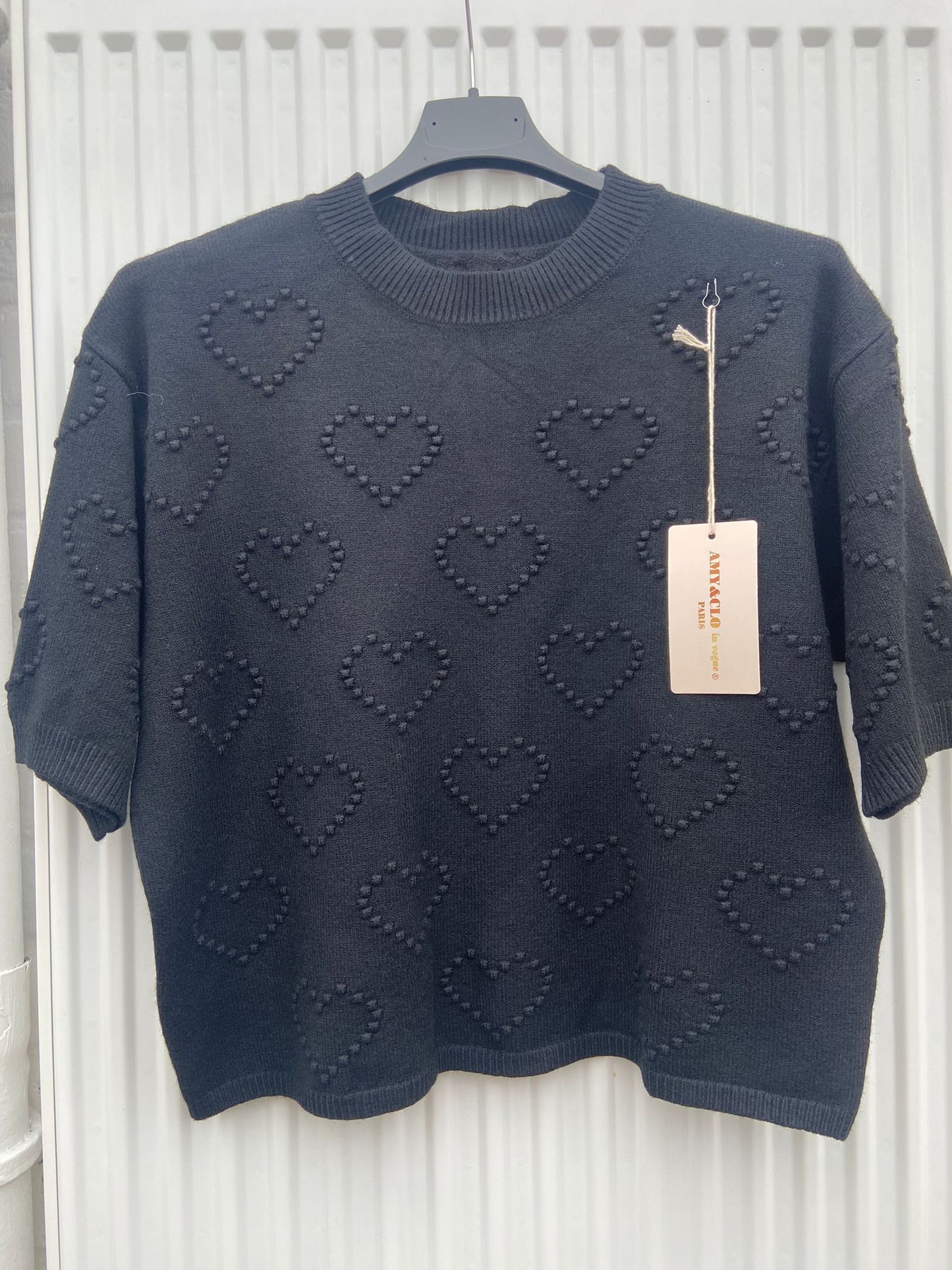 Pull hartjes met korte mouwen