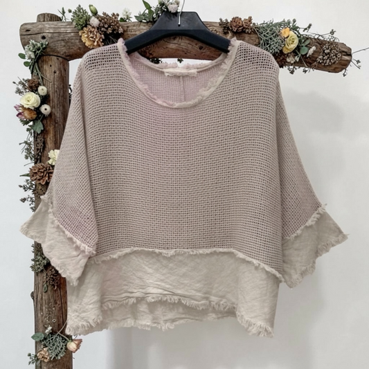 Shirt filet Lin /Coton