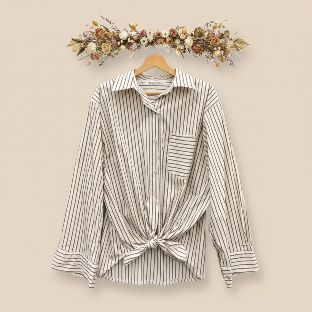 Chemise à rayures confortable et chic