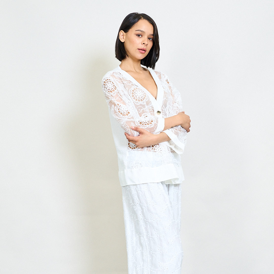 Cardigan dentelle