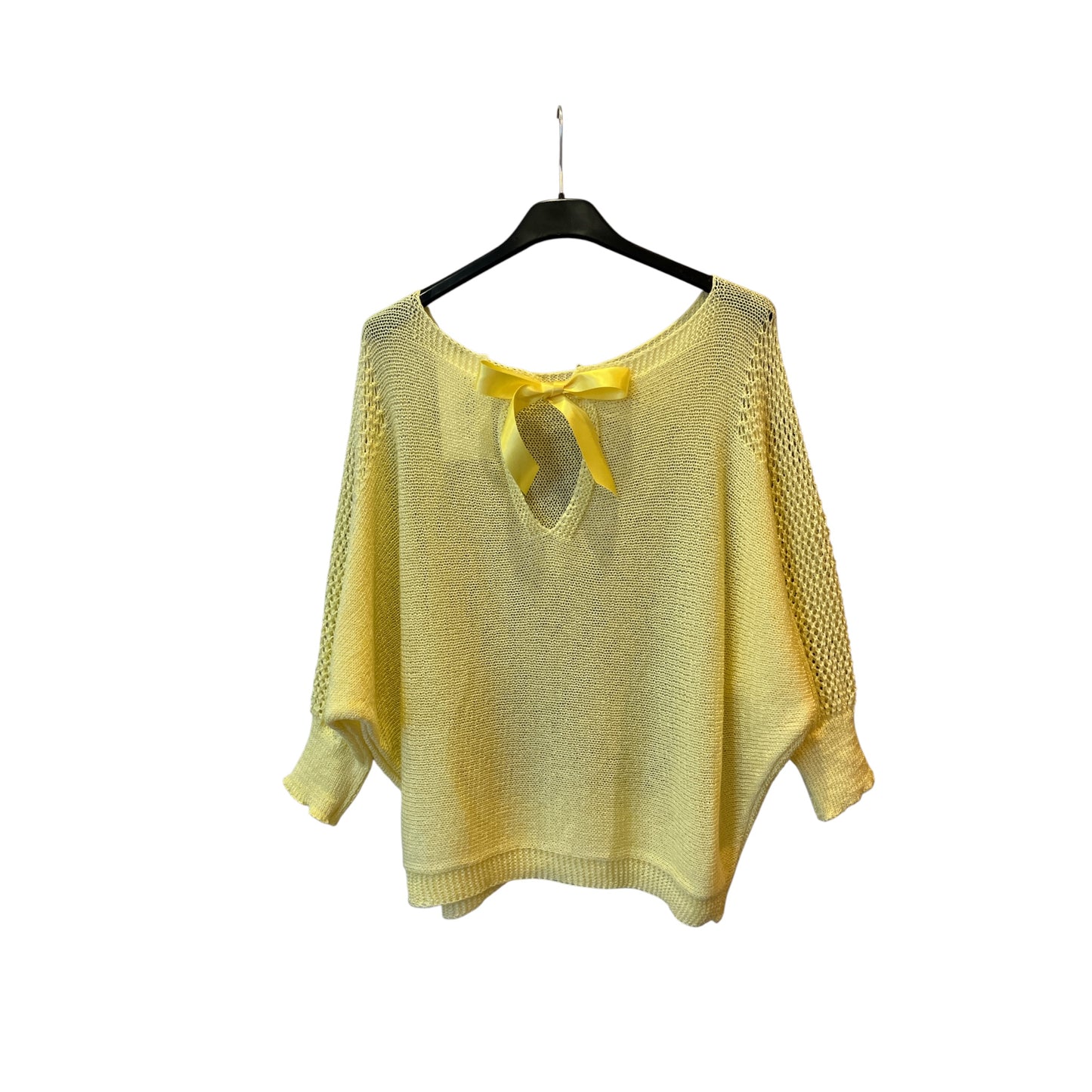 Pull manches 3/4 avec nœud à l'arrière