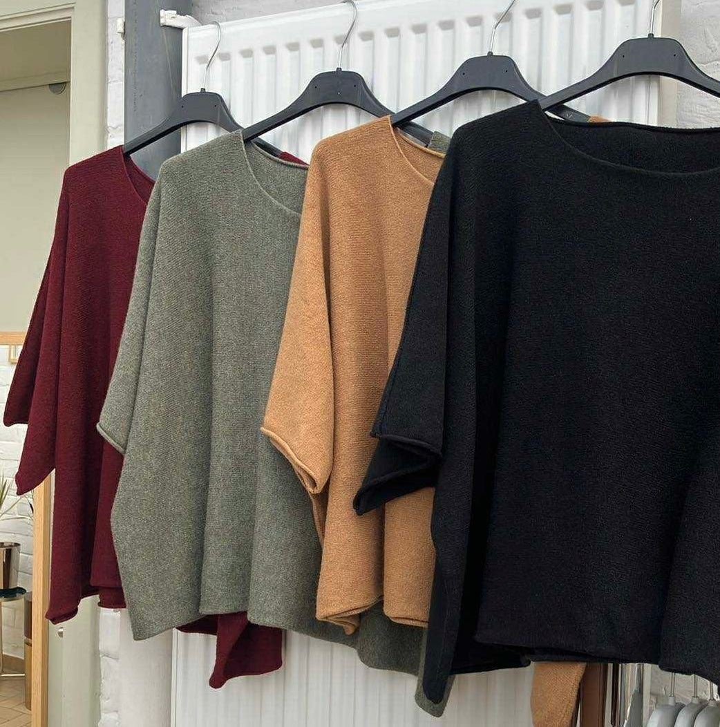 Pull oversized manches courtes