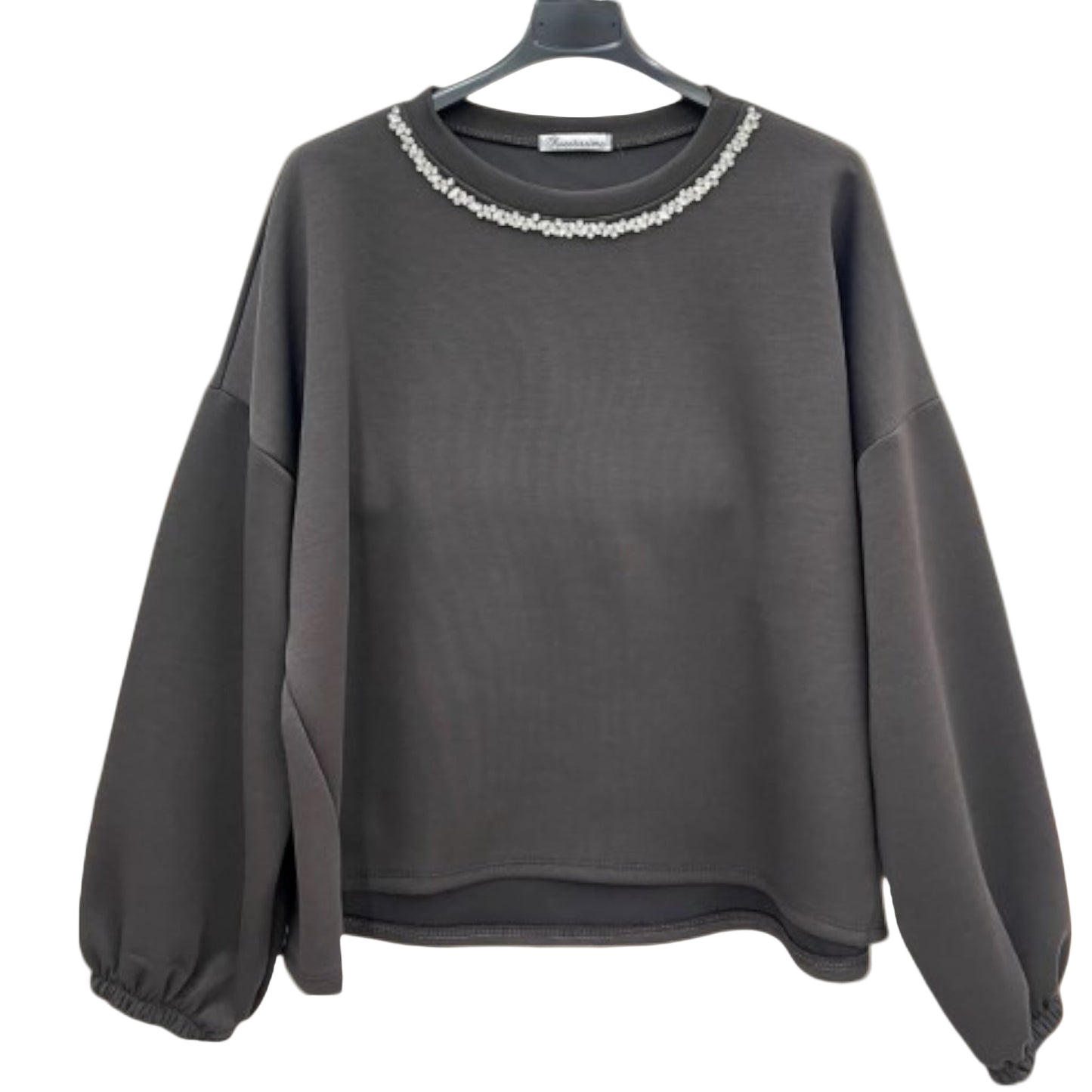 Sweater col strass