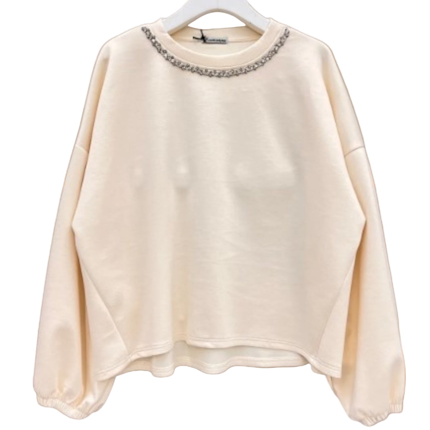 Sweater col strass