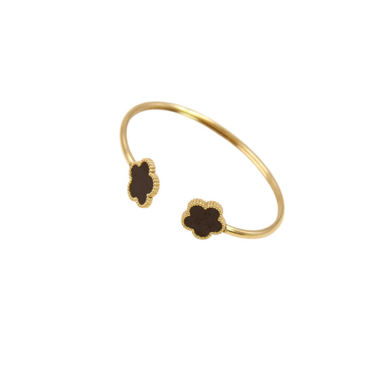 Bracelet trefle - fleur ajustable