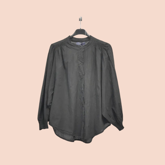 Chemise ample col froncé