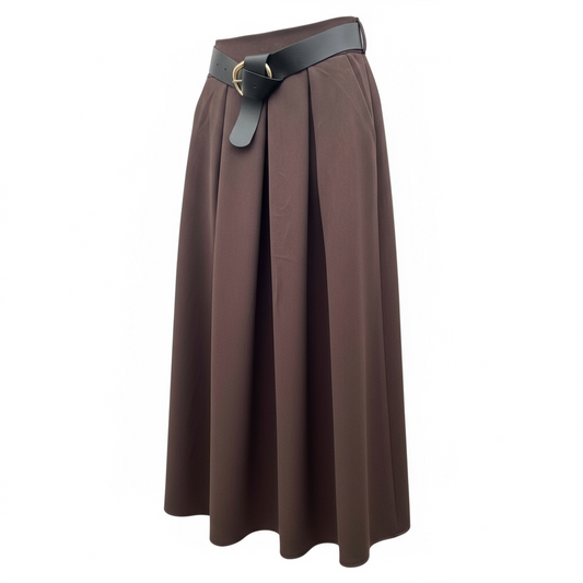 Jupe plissée avec ceinture