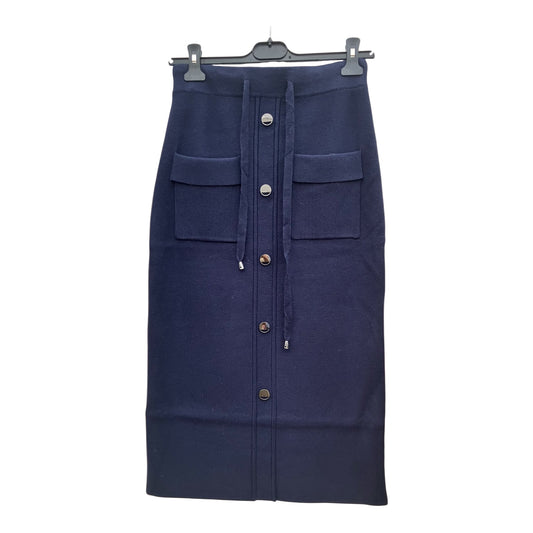 Jupe tricot droite avec fente