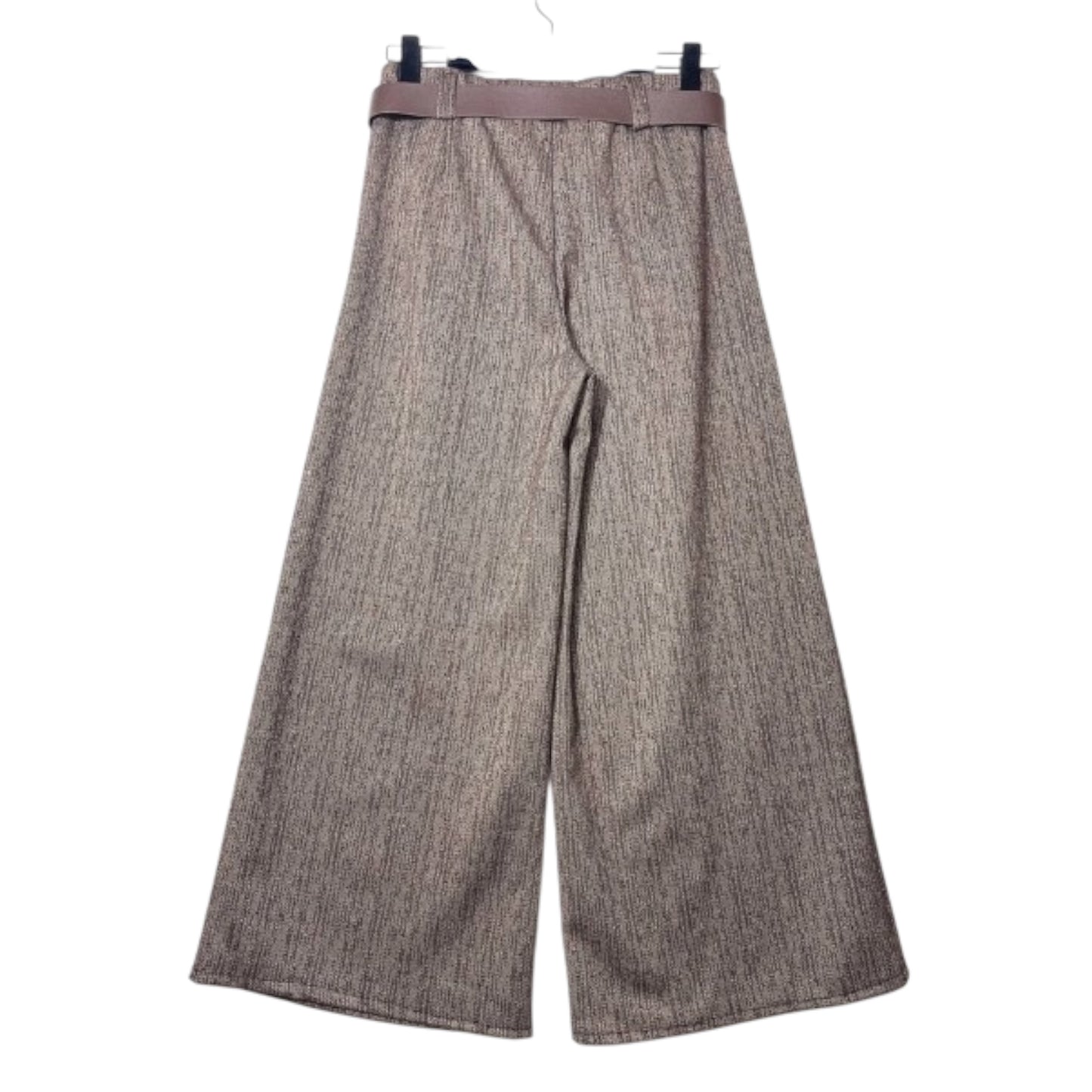 Pantalon Palazzo Chiné avec strass avec ceinture