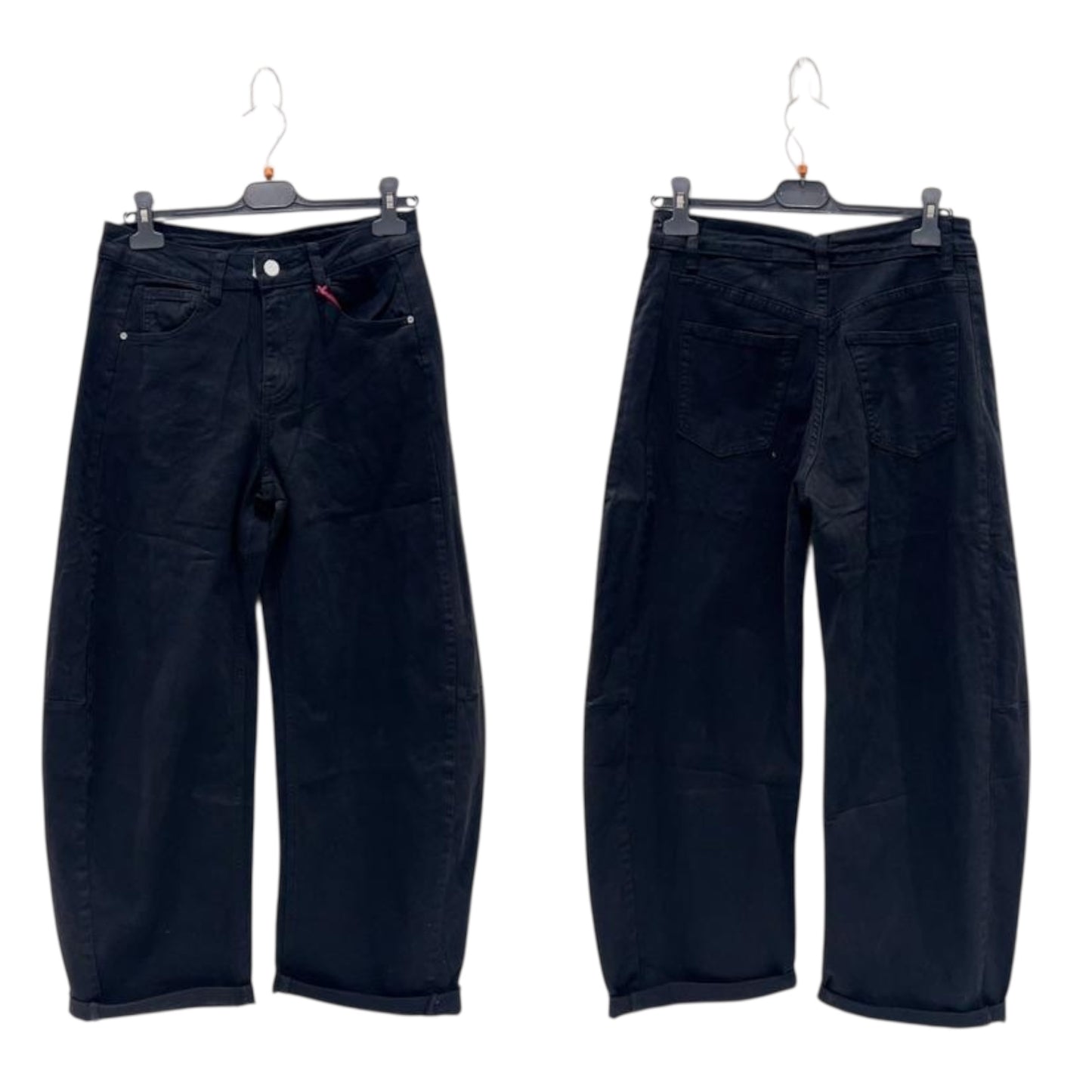 Pantalon stretch "balloon" noir