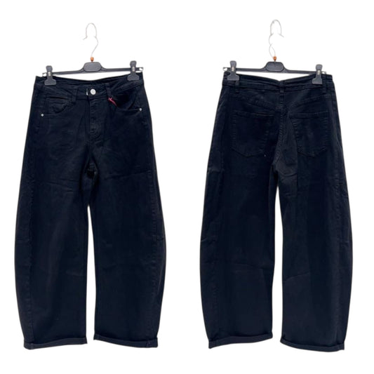 Pantalon stretch "balloon" noir