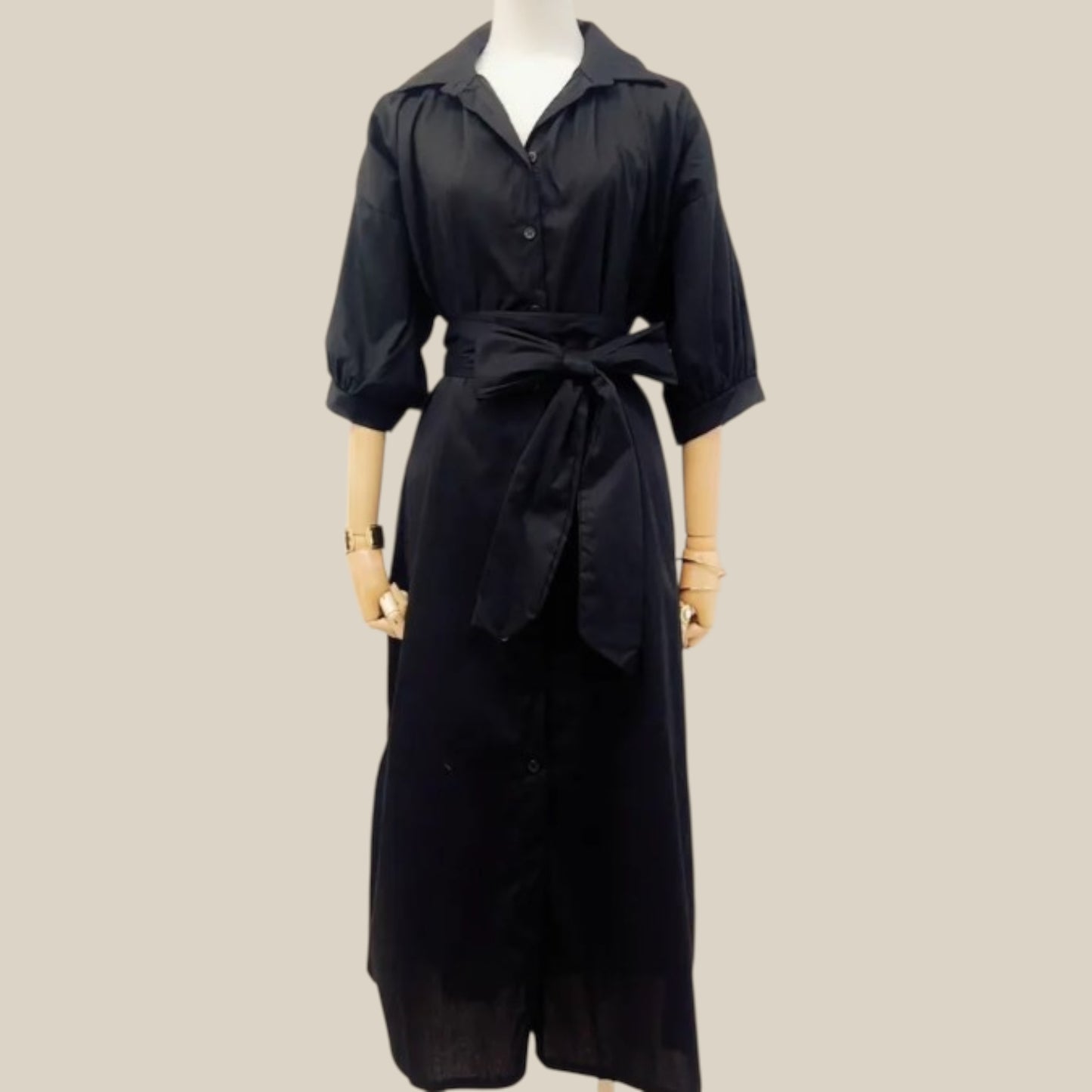 Robe 100% Coton avec ceinture