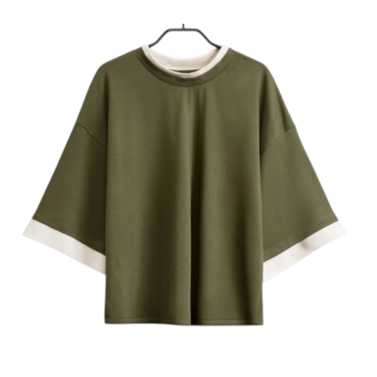 T-shirt oversized col rond