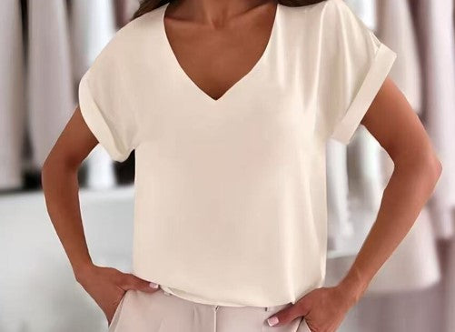 T-shirt col V