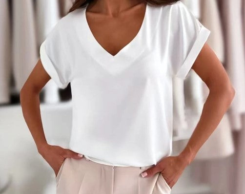 T-shirt col V