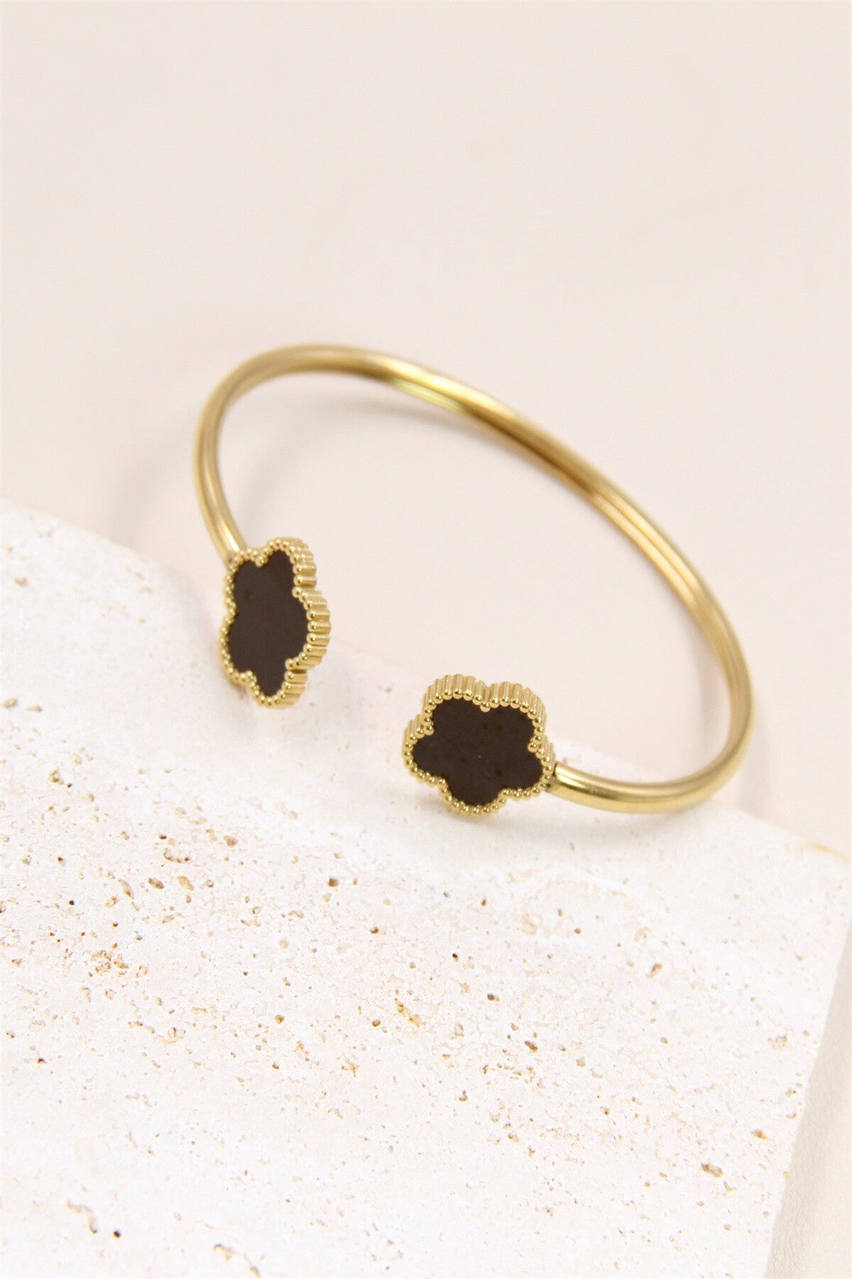 Verstelbare klaverbloem armband