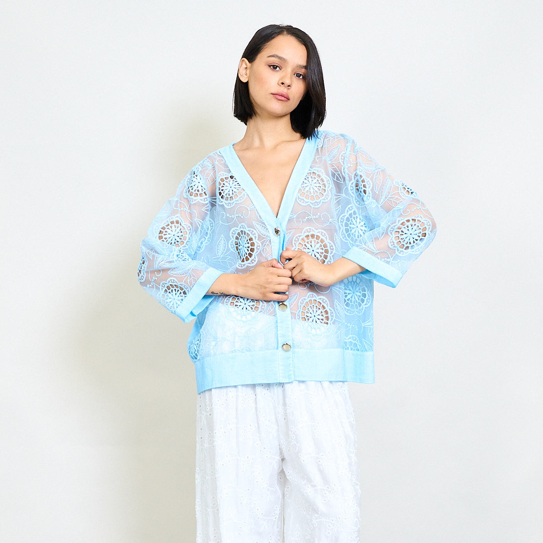 Cardigan dentelle