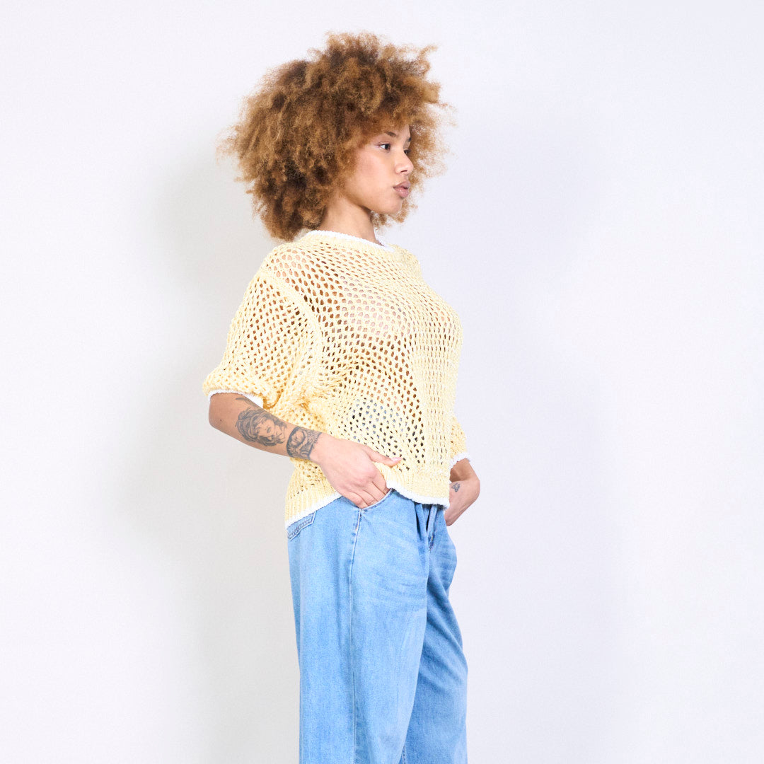 Pull tricoté avec paillettes