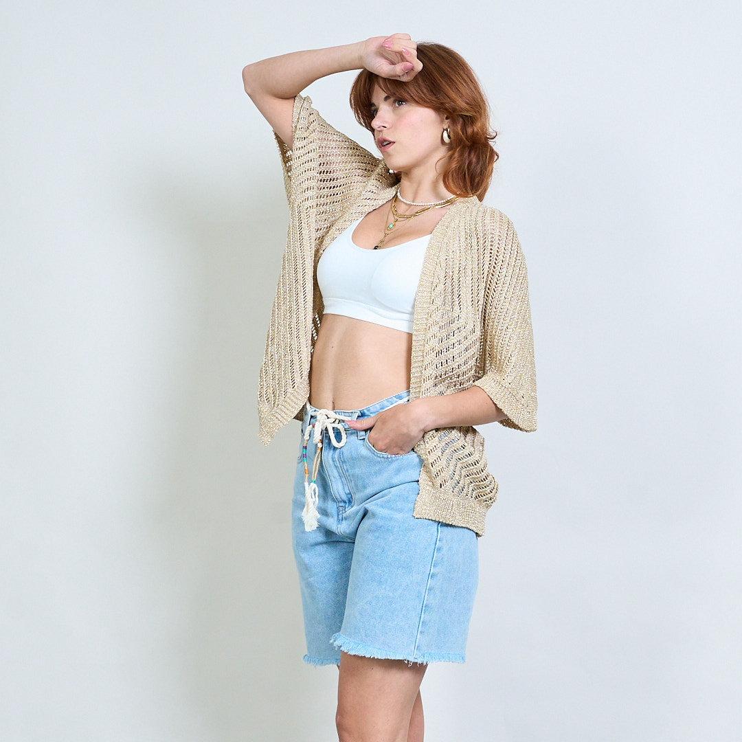 Cardigan courte manches