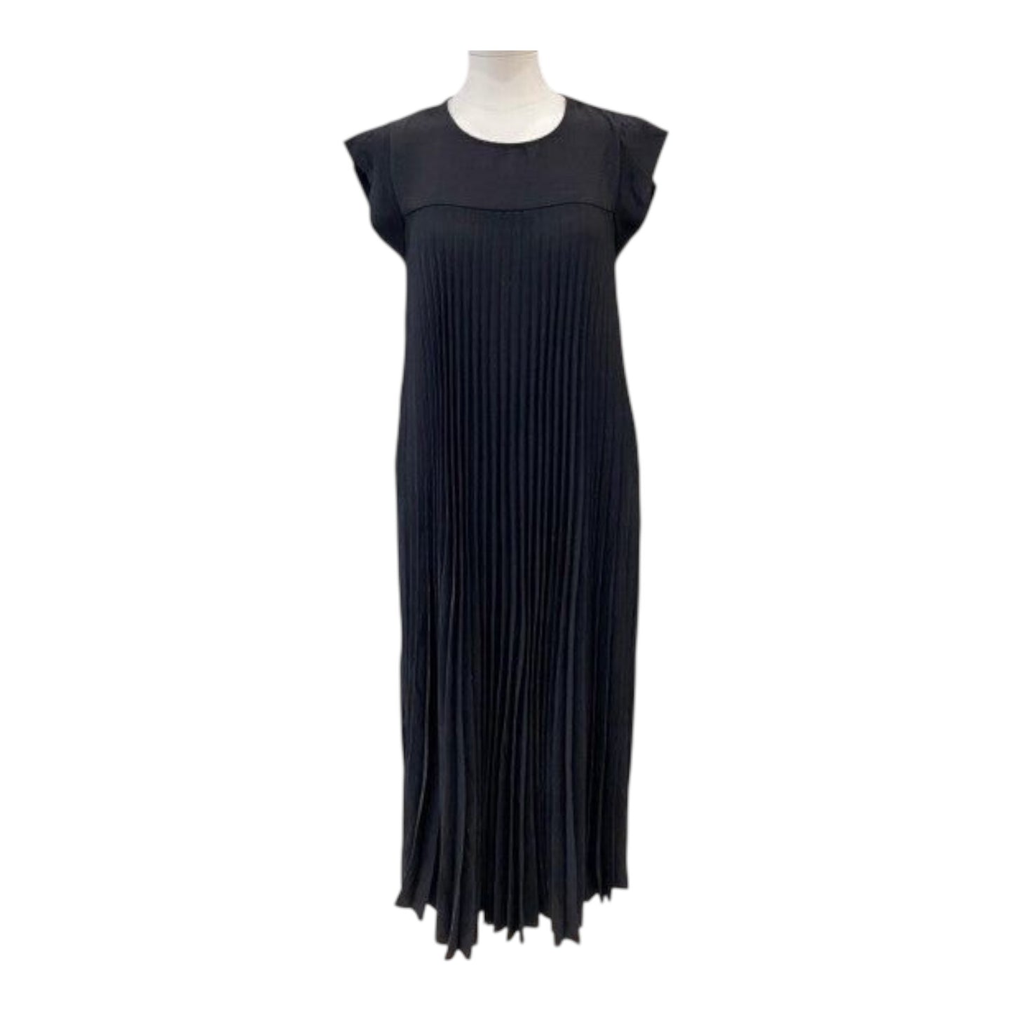 Robe longue plissée