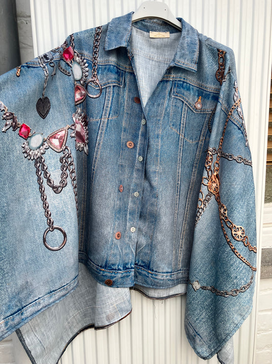 Hemd/Poncho Jeans