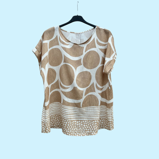 Bloesje met geometrische print