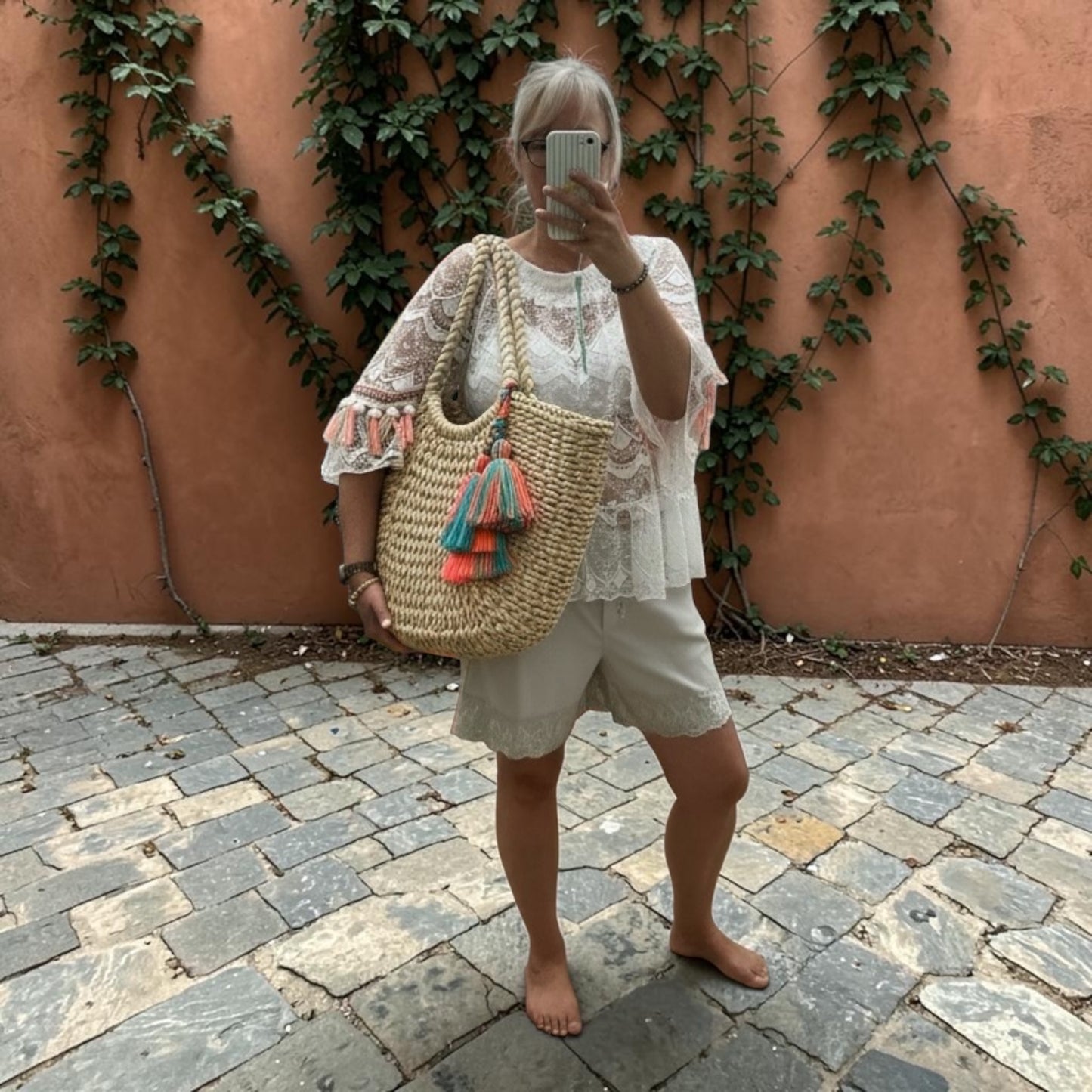 Kanten boho tuniek