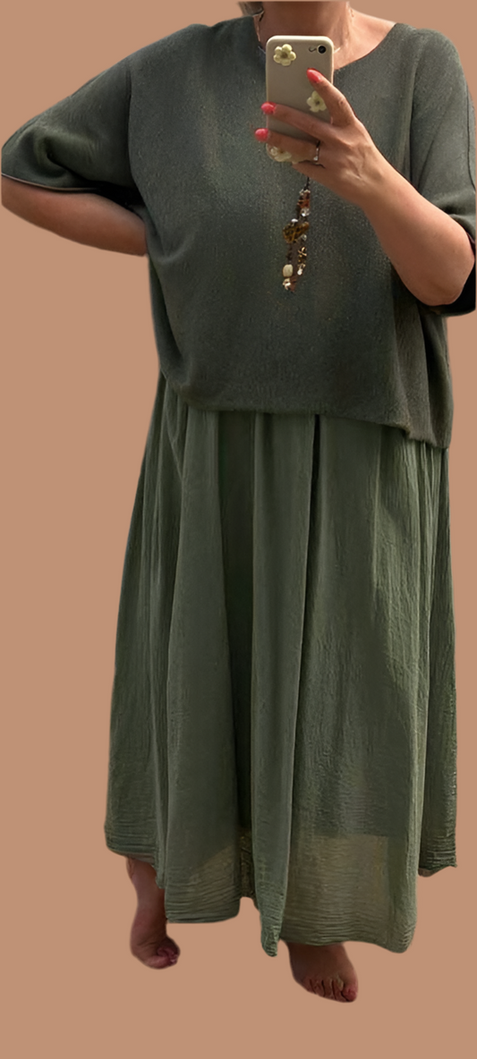 Pull oversized manches courtes