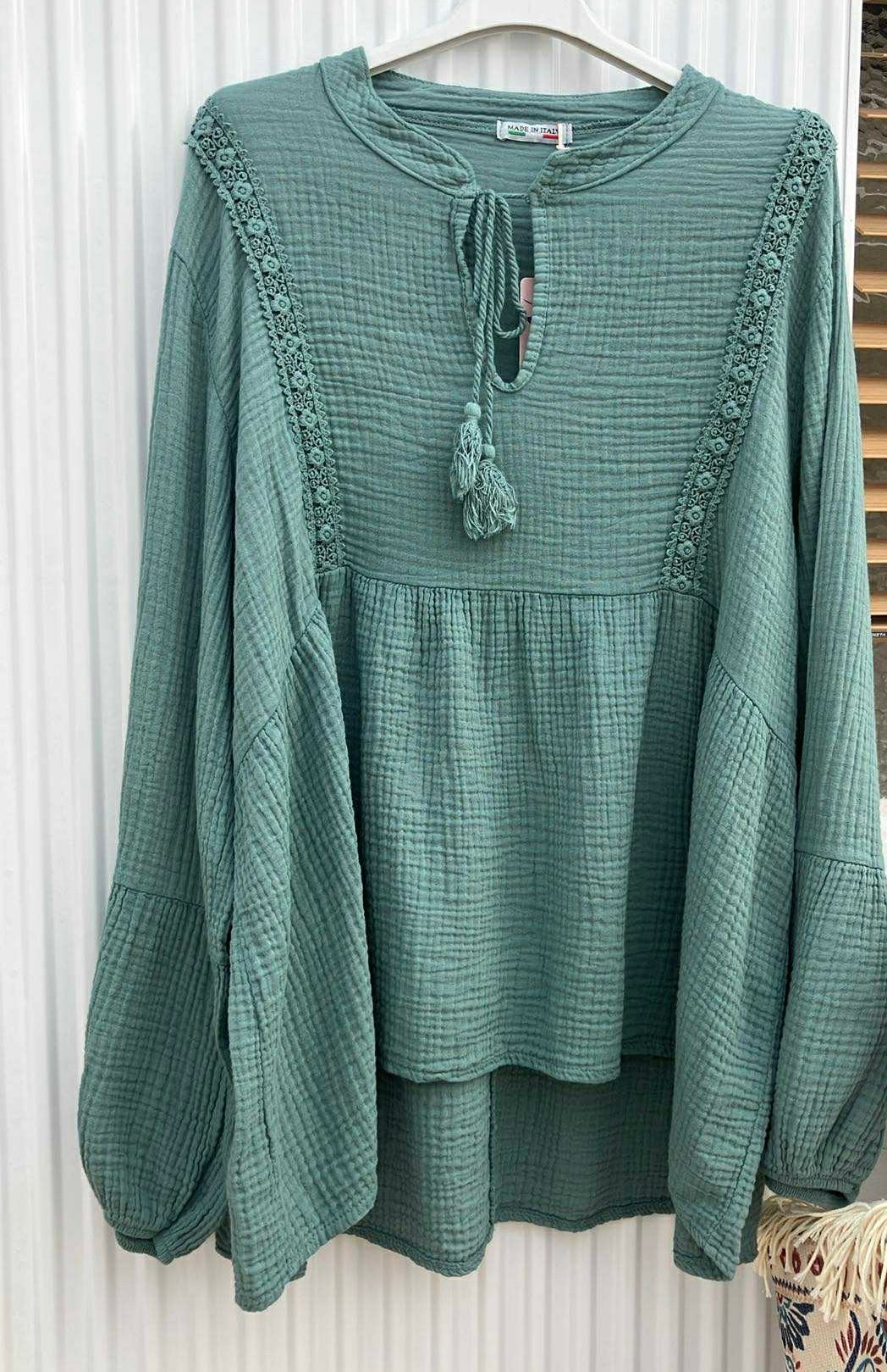 Boho blouse gaze de coton