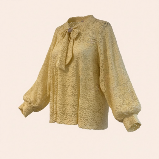 Chemisier doux avec broche