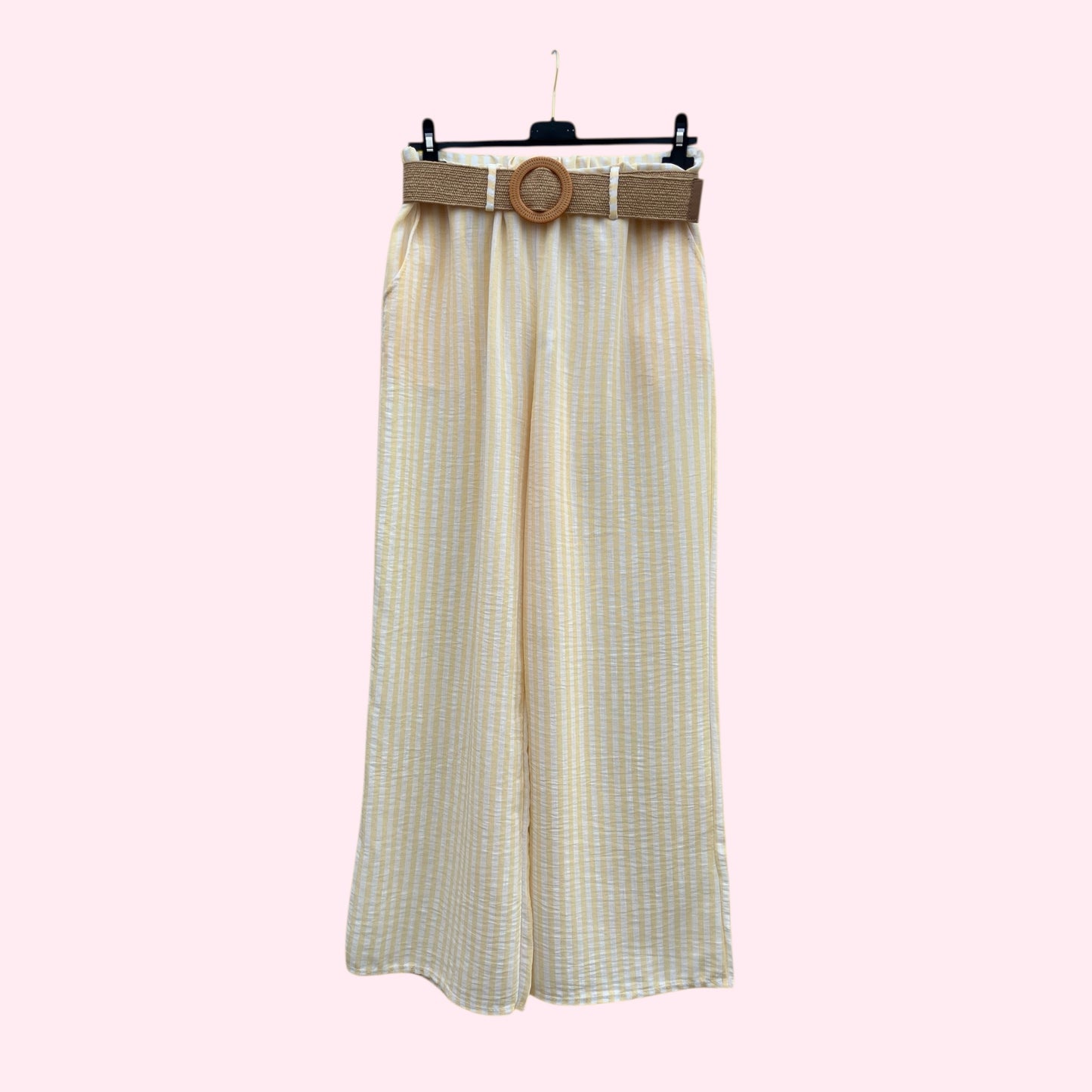 Gestreepte broek met elastische taille