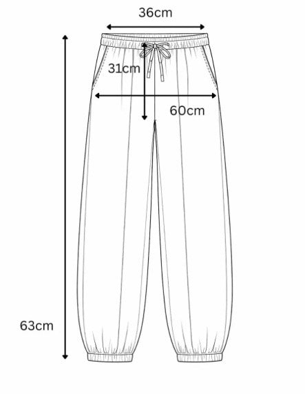 Pantalon bouffant uni