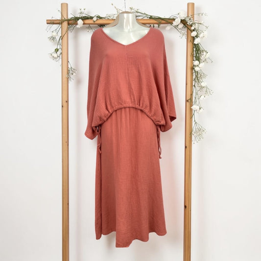 Ensemble Bohème en Gaze de Coton (Jupe&blouse)