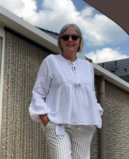 Boho blouse gaze de coton