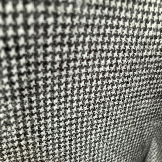 Pantalon Large Taille Haute Pied-de-Poule