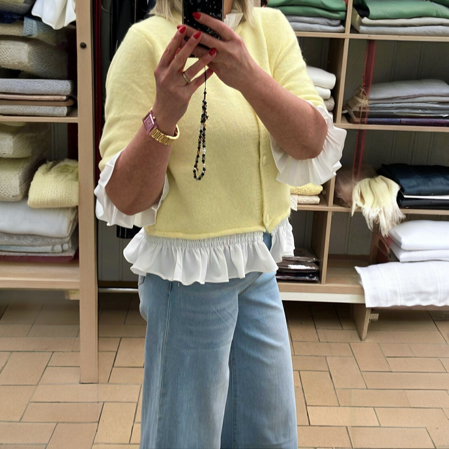 Cardigan avec col chemise