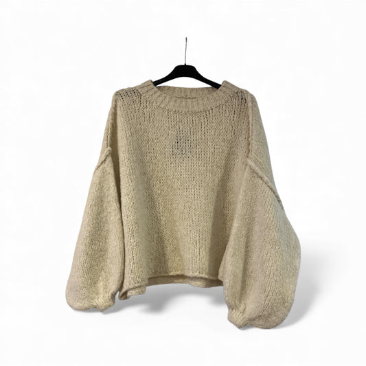 Oversized Pull col rond