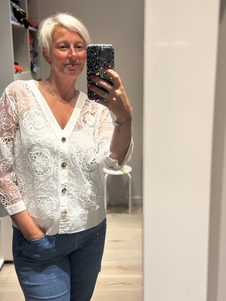 Cardigan dentelle