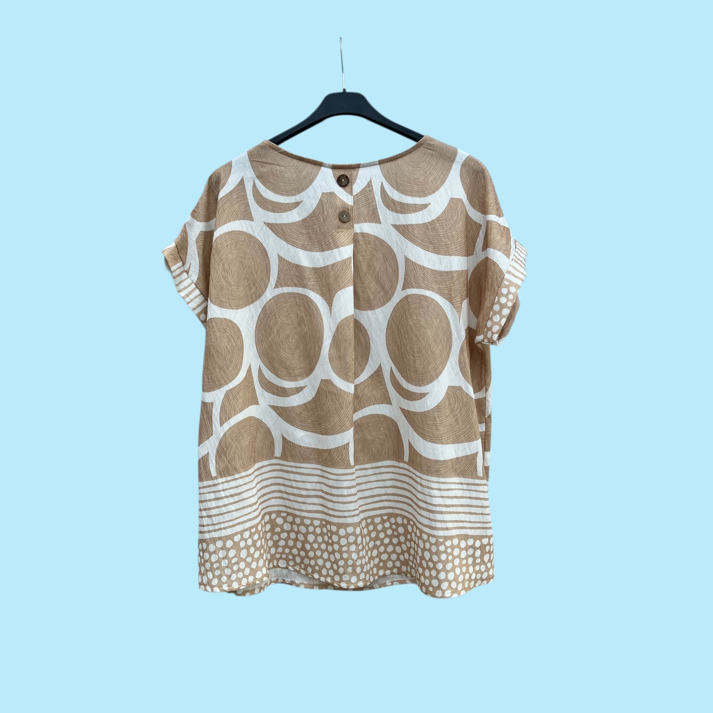 Bloesje met geometrische print