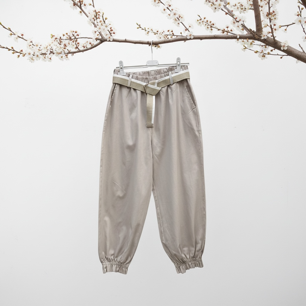 Pantalon bohème taille élastique
