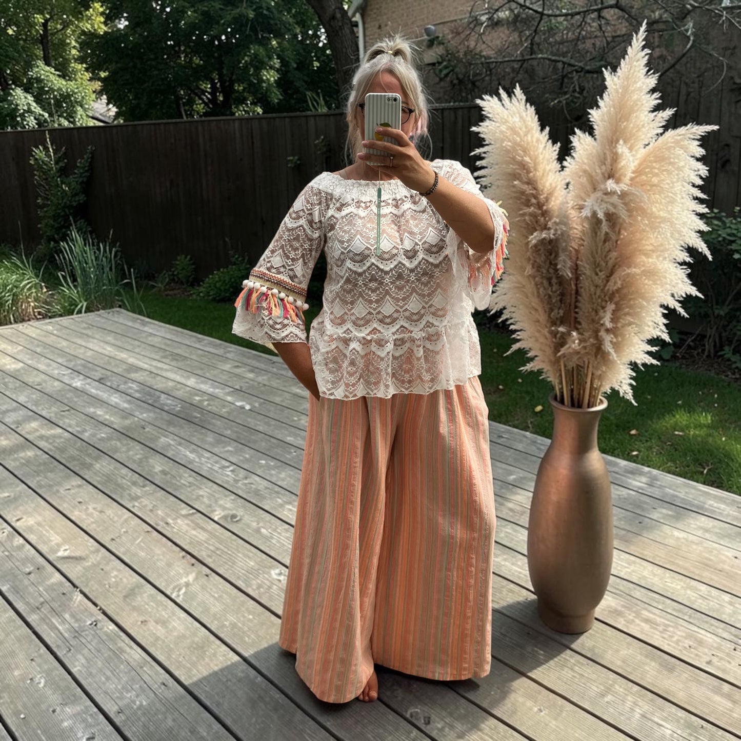 Kanten boho tuniek