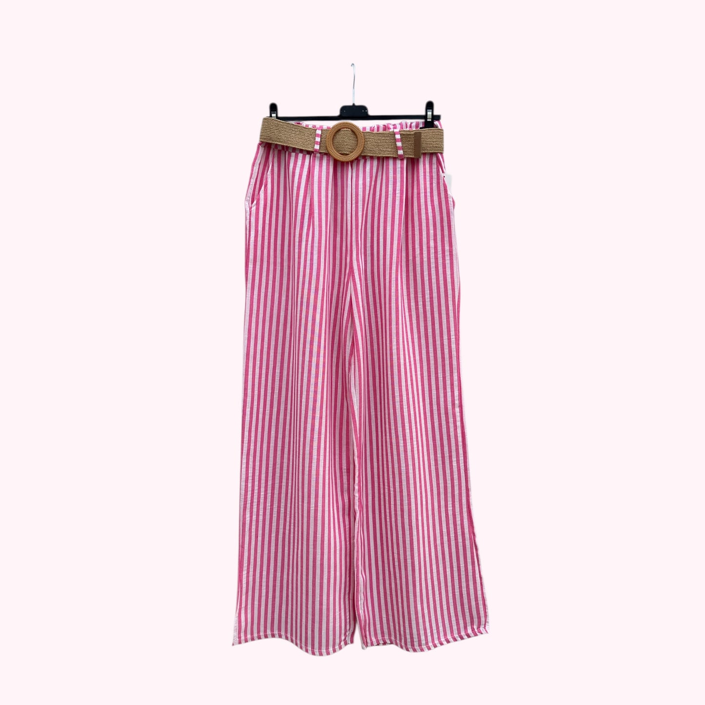 Gestreepte broek met elastische taille