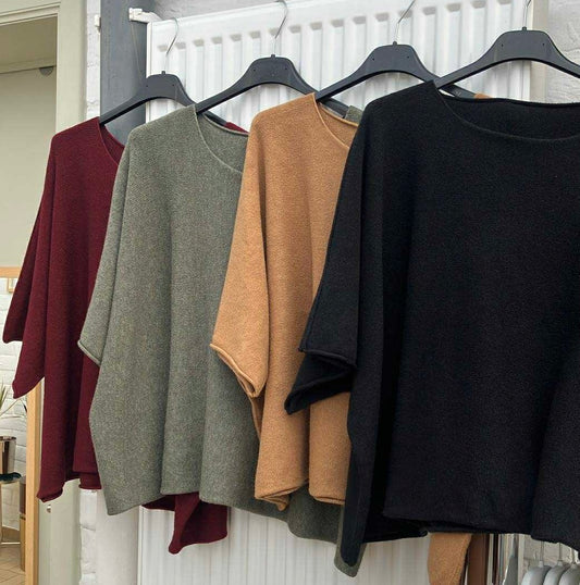 Pull oversized manches courtes