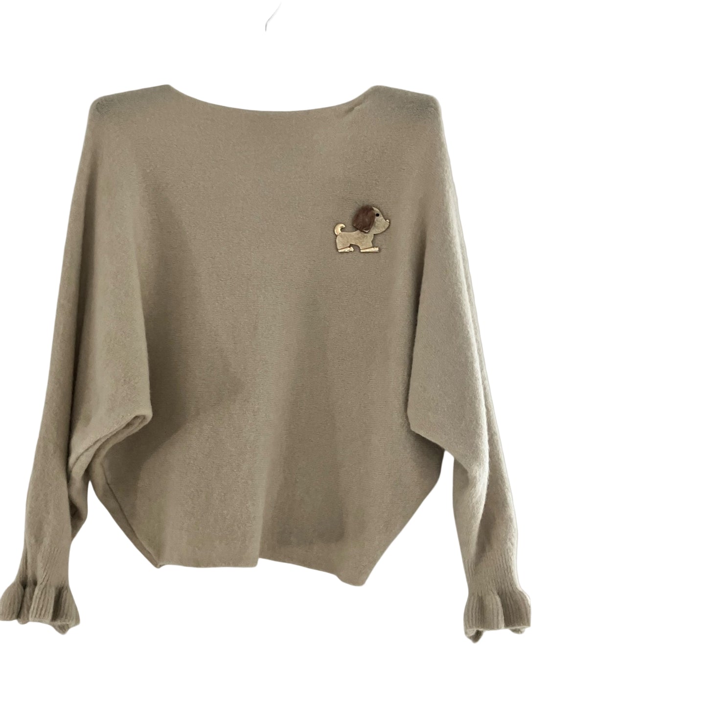 Pull manches chauve-souris avec broche
