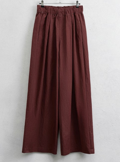 Wijde broek met zakken 100% Katoen