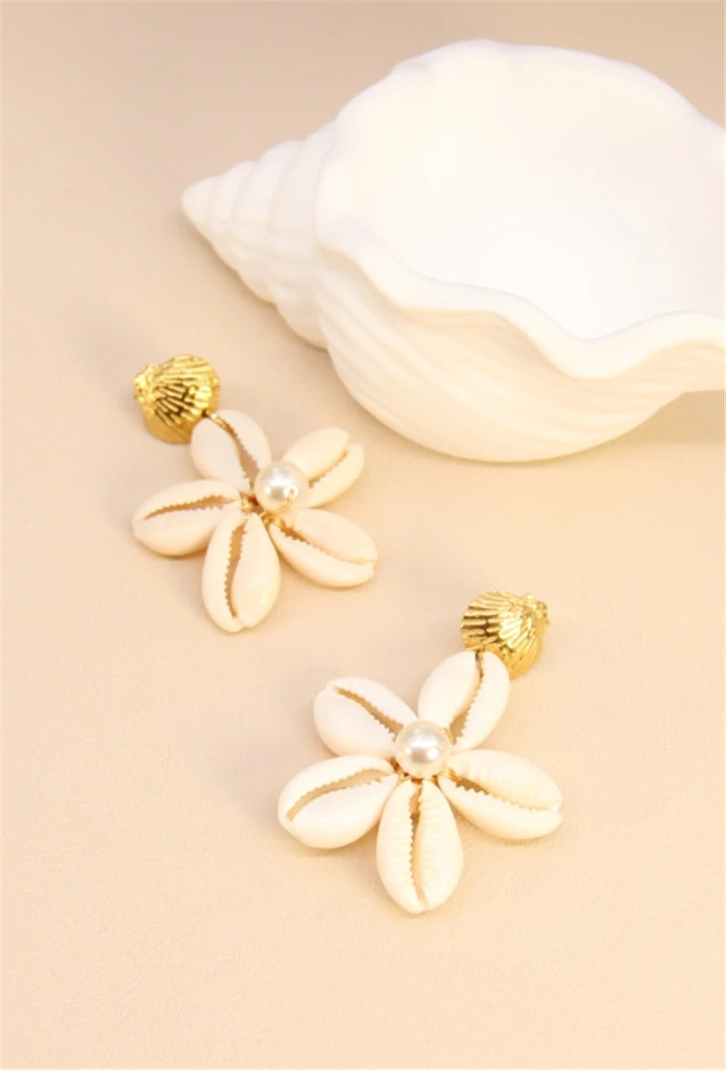 Boucles d oreilles coquillages