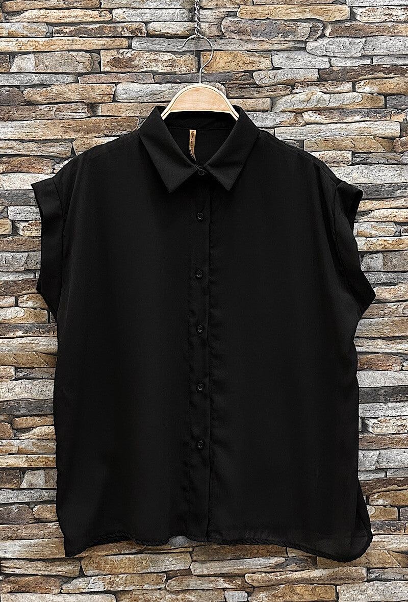 Blouse met korte mouwen
