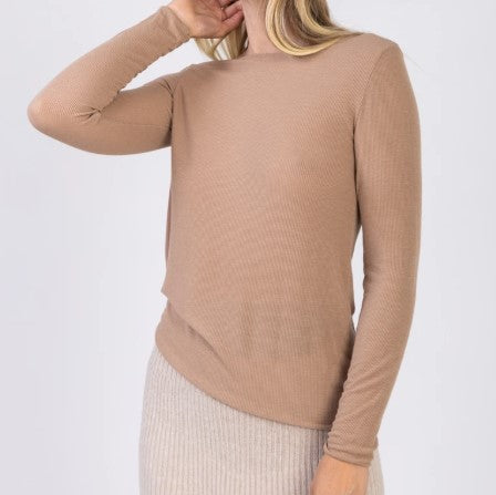 Sous pull second peau côtelé