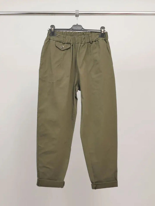 Broek met elastische taille